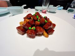 金蒜甜豆牛肉粒-宝轩渔府·老字号海鲜·正宗津菜(水上店)