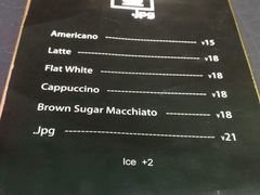 菜单-JPG coffee(广州体育西店)