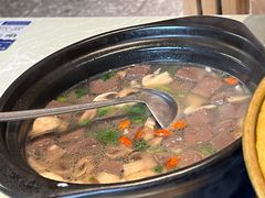 蘑菇肉丝鹅血汤-金典银峰老鹅馆·昆山菜(亭林公园店)