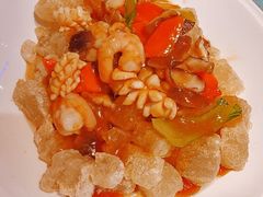 三鲜焖子-日月明小渔村•海肠捞饭•大连海鲜(星海广场店)