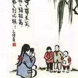 春天柳树发新芽，在这位画家眼里更多的是亲情！