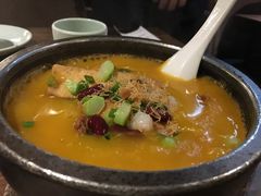 石锅金瓜手工豆腐-铁道茶苑.色稷餐厅(莲花南路店)