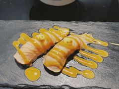 三文鱼火焰寿司-天狗山料理(省体店)