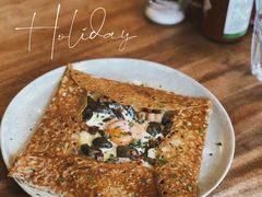 鸡蛋蘑菇熏肉荞麦可丽饼-RAC BAR(安福路店)