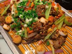 葱椒爆牛肉-绿茶餐厅(松江万达店)