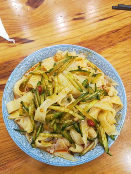 陕西老字号凉皮-"吃过宿迁凉皮的人,再来吃这种凉皮,就有点.