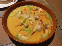 河虾蛤蜊丝瓜汤-宁海安岚·南溪阁全日餐厅