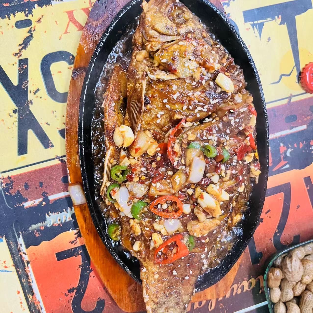 特色烤鱼,辣爽又过瘾