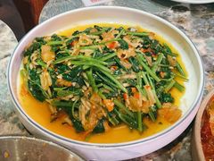 酸笋炒空心菜-浩海火燒雲傣家菜(静安芮欧店)