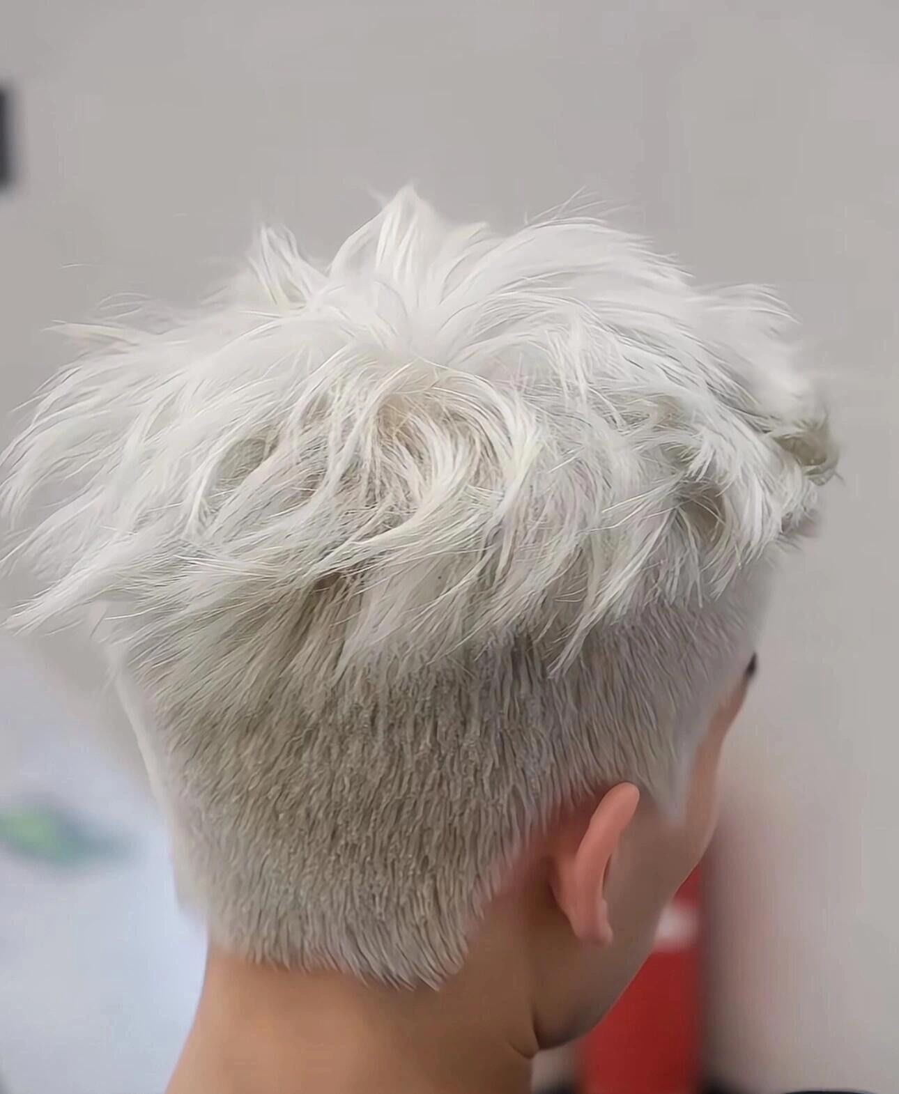 男士造型,短发潮色,发色推荐#男生漂发