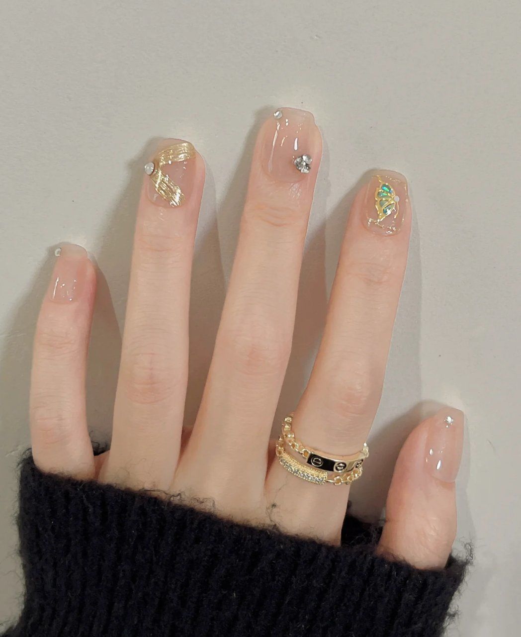 璀璨金边美甲来袭!