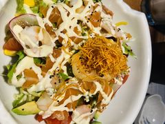 三文鱼鲜虾牛油果沙拉-森味薪火烧•烧鸟居酒屋•日本料理(望京店)