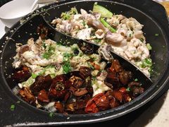 金椒藏豆脆鱼锅-大丰收脆鱼(浦西万达店)