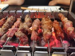 羊肉串-長壹旋转烤吧 农家鸡火锅
