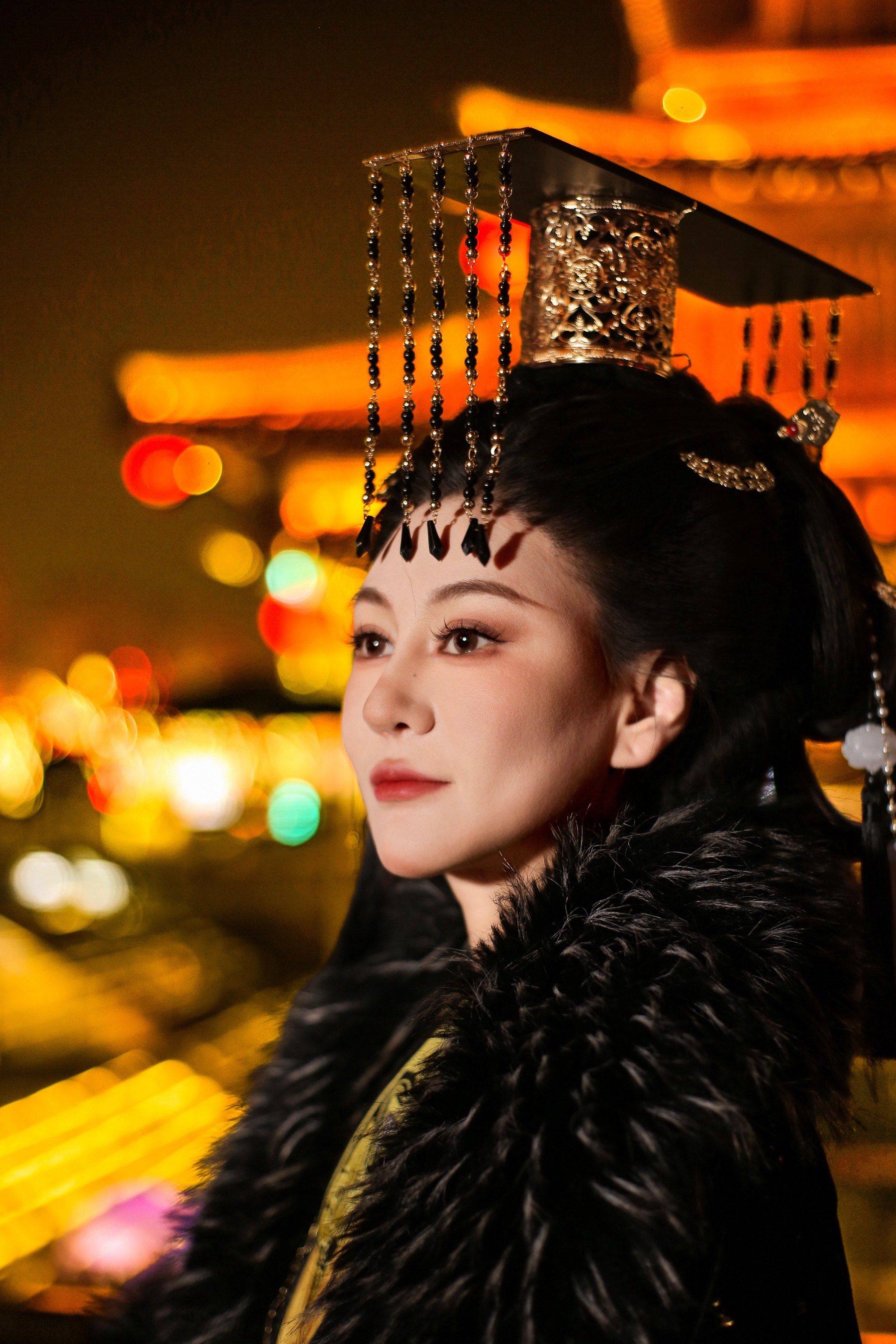 今日妆造女帝⭐️战国袍黑色城墙不夜城