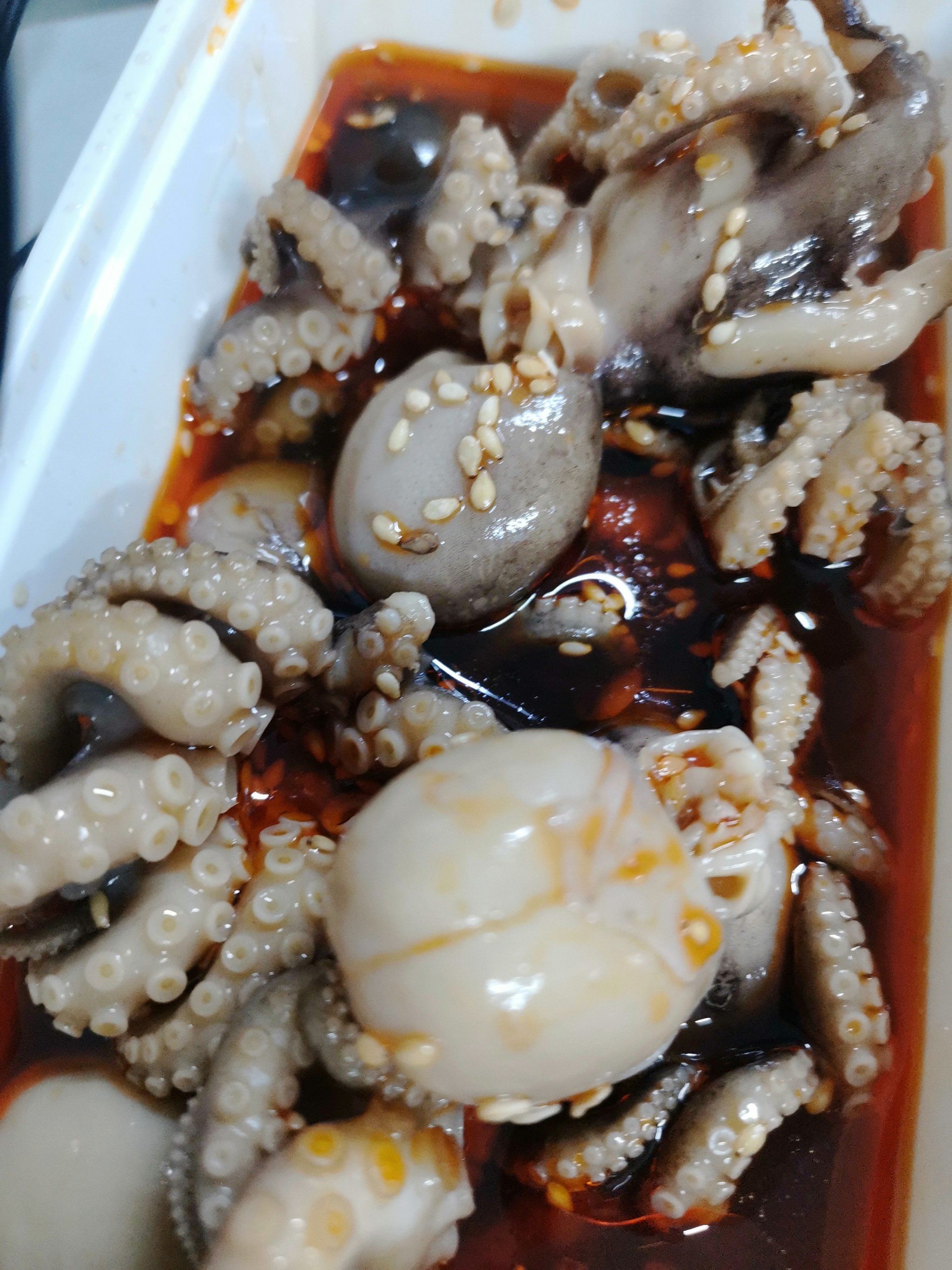 闲暇时光,来点捞汁小海鲜尝尝!独爱八爪鱼!鲜嫩无比