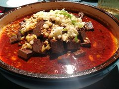 辣子蒜羊血-长安炊烟庭院陕菜(七路明光路店)