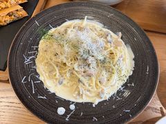 奶油蘑菇意面-像素研食The pixlab (皮市街店)