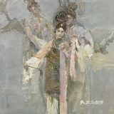 精美绝伦的戏曲艺术油画作品