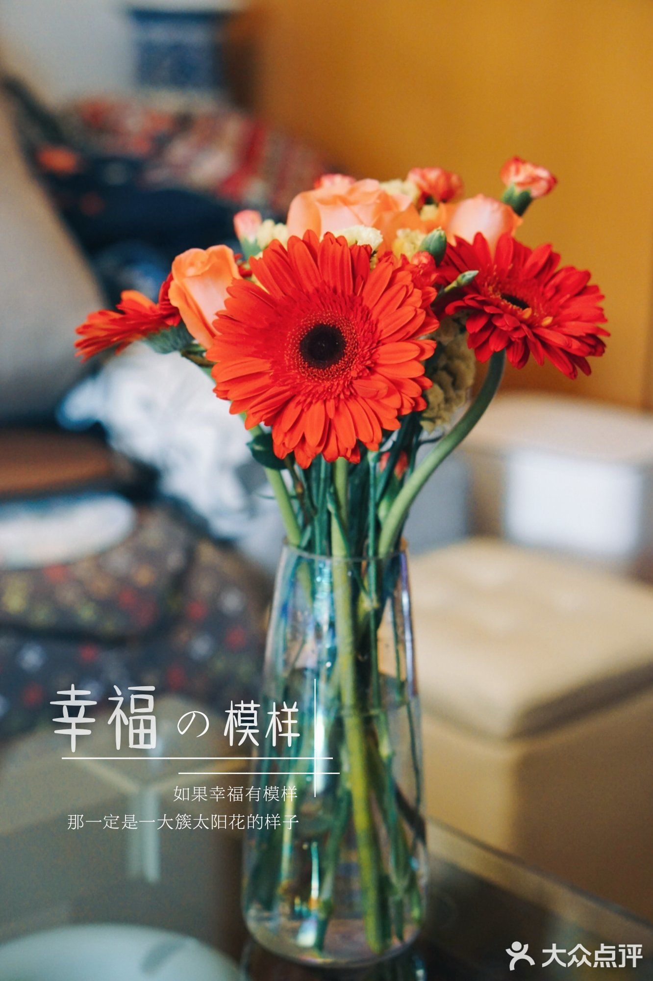 可能是一簇太阳花的样子吧，正能量满满