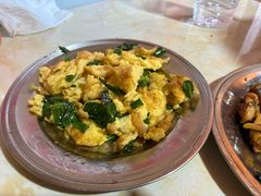 小葱炒鸡蛋-老鲍农家乐