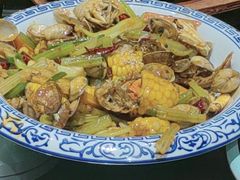-东来菜馆•手抓海鲜家常菜•海鲜锅贴(鸽子窝店)
