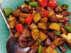 杏鲍菇炒牛肉粒-顺峰海鲜酒楼(省府店)