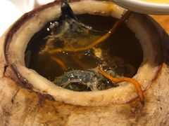 椰皇炖乌鸡汤-陈鹏鹏潮汕菜(欢乐海岸 海边景观店)