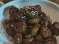 爆汁口蘑-遇见小院—虹鳟鱼•农家菜(怀柔店)