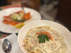 奶汁三文鱼意面-安妮意大利餐厅(国贸店)