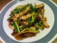 五花肉炒皮管-吕氏疙瘩汤·私家菜馆(慈云寺店)