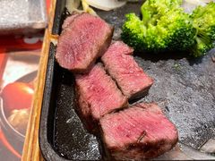 炙烤板铁牛排加香煎扁鳕鱼-天母蓝鸟西餐厅·烘焙蛋糕(十三碗店)
