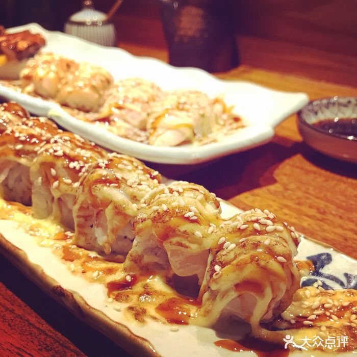 逸品居食屋(第一桥寿司店)火炙玻璃虾寿司图片 - 第1张