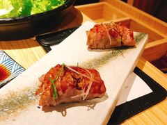 生牛肉火炙寿司-舞漁日料美人胶原锅(陆家嘴中心店)