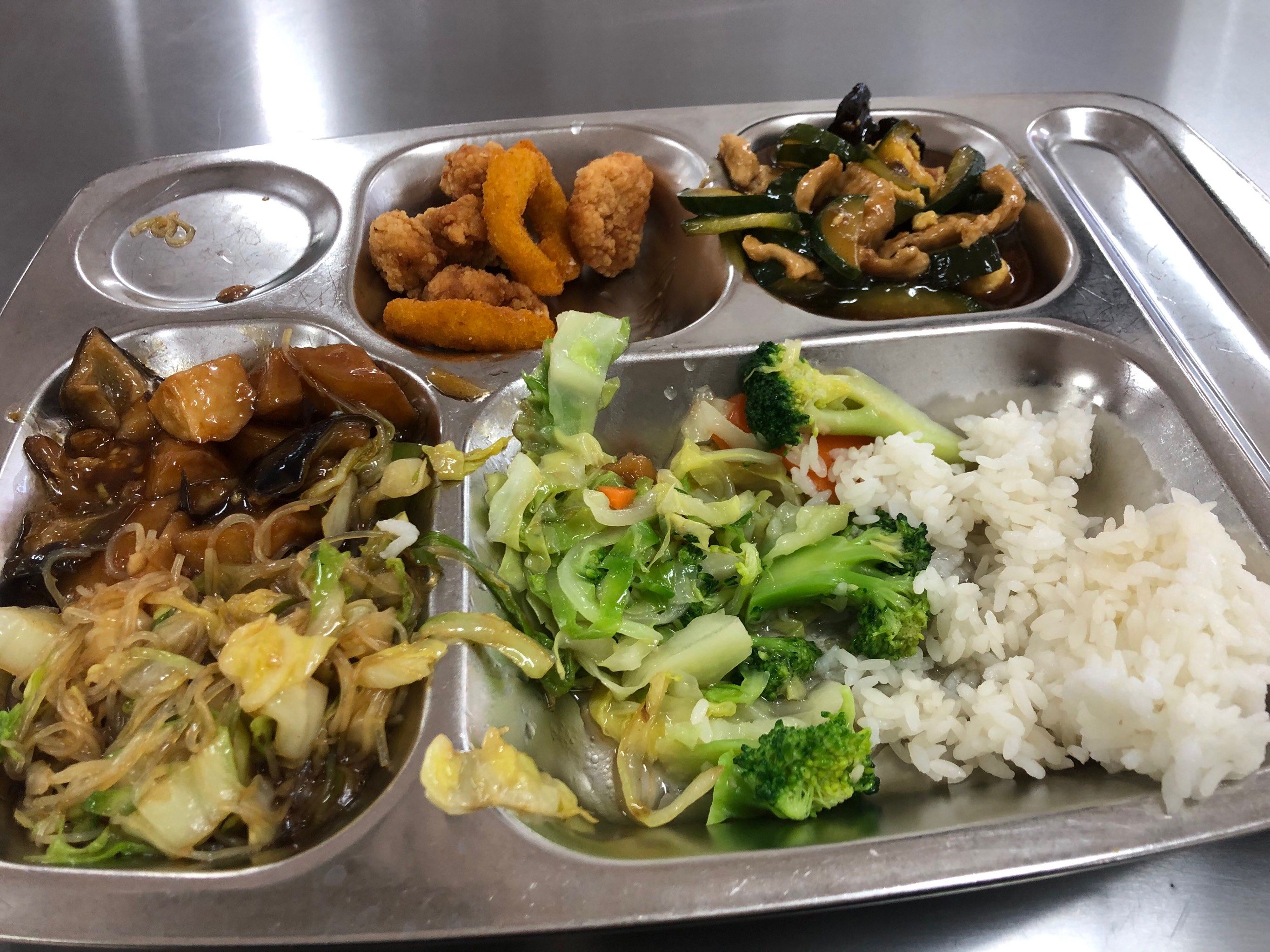 2块钱的食堂伙食可以打几分