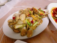 姜葱炒花蛤-阿杰臻选海鲜饭店(普陀山店)
