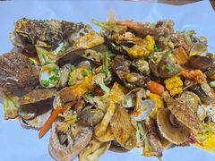 -东来菜馆•手抓海鲜家常菜•海鲜锅贴(鸽子窝店)
