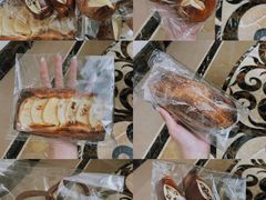 红豆碱水面包-天井·丑面包搭咖啡
