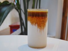 红豆沙拿铁-Line 咖啡(石厦花园店)