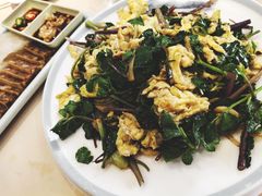沙参苗炒鸡蛋-北方饺子王·海肠捞饭·海鲜锅(山大店)