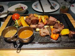 田园澳洲骰子牛肉-蜜桃花开·中西融合菜E&W(南长街店)