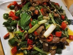 葱爆羊肉-老兰家传统烧烤炒菜泡馍(小南门店)