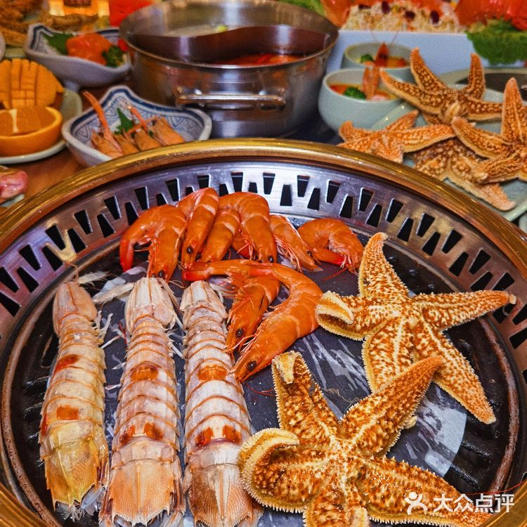 人均100+的海鲜牛排烤肉自助，瞬间实现各种自由
