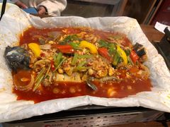 新品纸包鱼-庆峰龙虾烧烤(合肥一店)