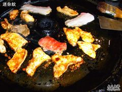 鸡皮肥牛五花肉-马老三铁板烧(新津总店)