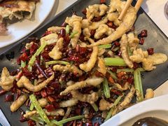 干煸鱿鱼须-大眼锅贴水饺(河东店)