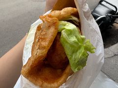 -小红车炸蛋葱油饼