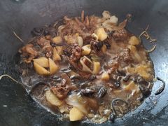 -粘豆包柴火铁锅炖