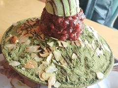 绿茶红豆雪冰-劳顶笨咖啡(丽水宜家店)