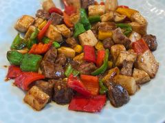 黑椒杏鲍菇牛肉粒-隐食餐厅(金水湾公馆店)